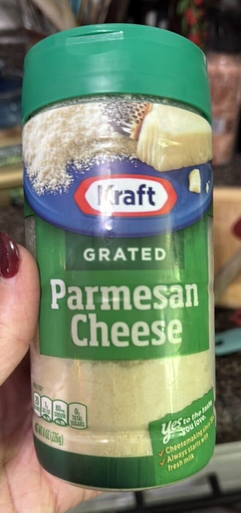 Kraft Parmesan Cheese packshot