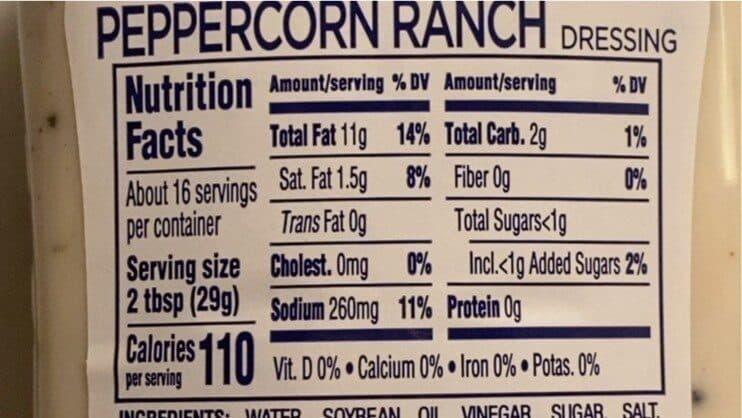 Kraft Peppercorn Ranch Dressing packshot