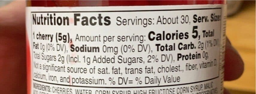 Signature Maraschino cherries packshot