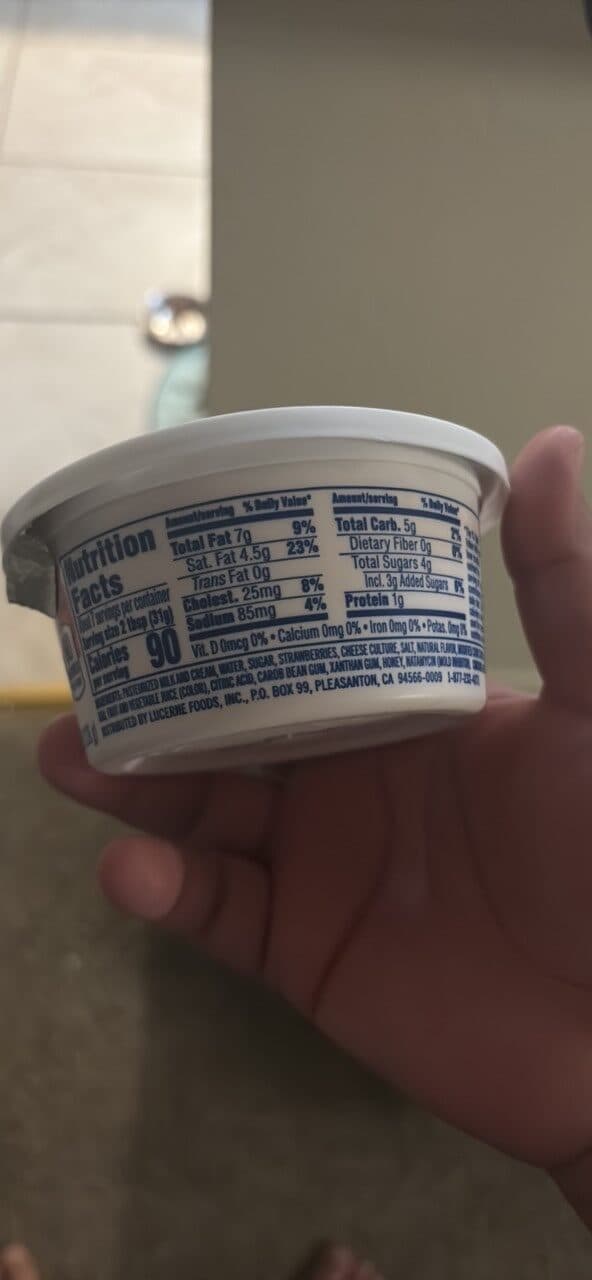 Lucerne Strawberry Cream Cheese Spread packshot
