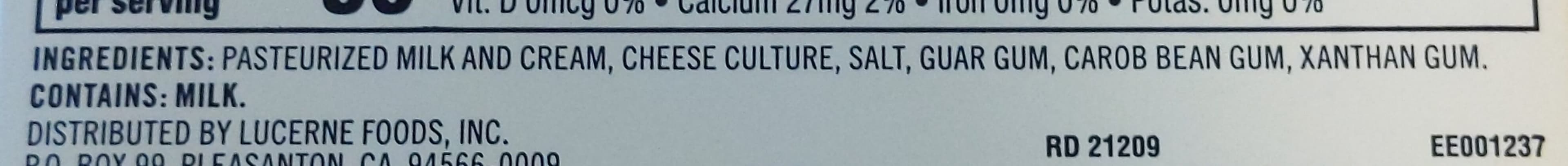 Lucerne Cream Cheese packshot