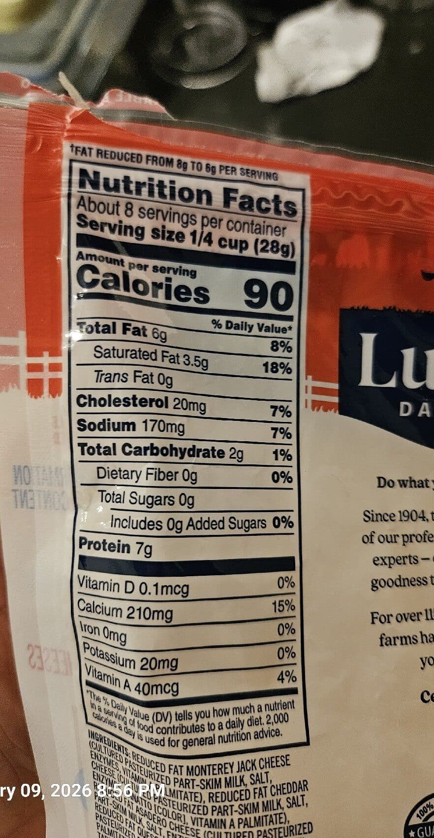 Lucerne Dairy Farms Mexican Style 4 Cheese Blend packshot
