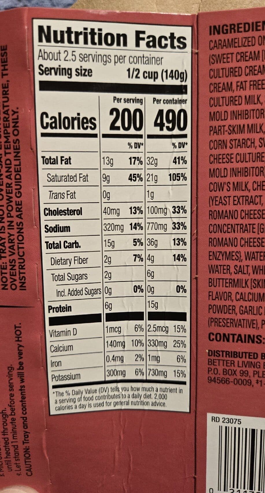 Signature Cafe Scalloped potatoes packshot