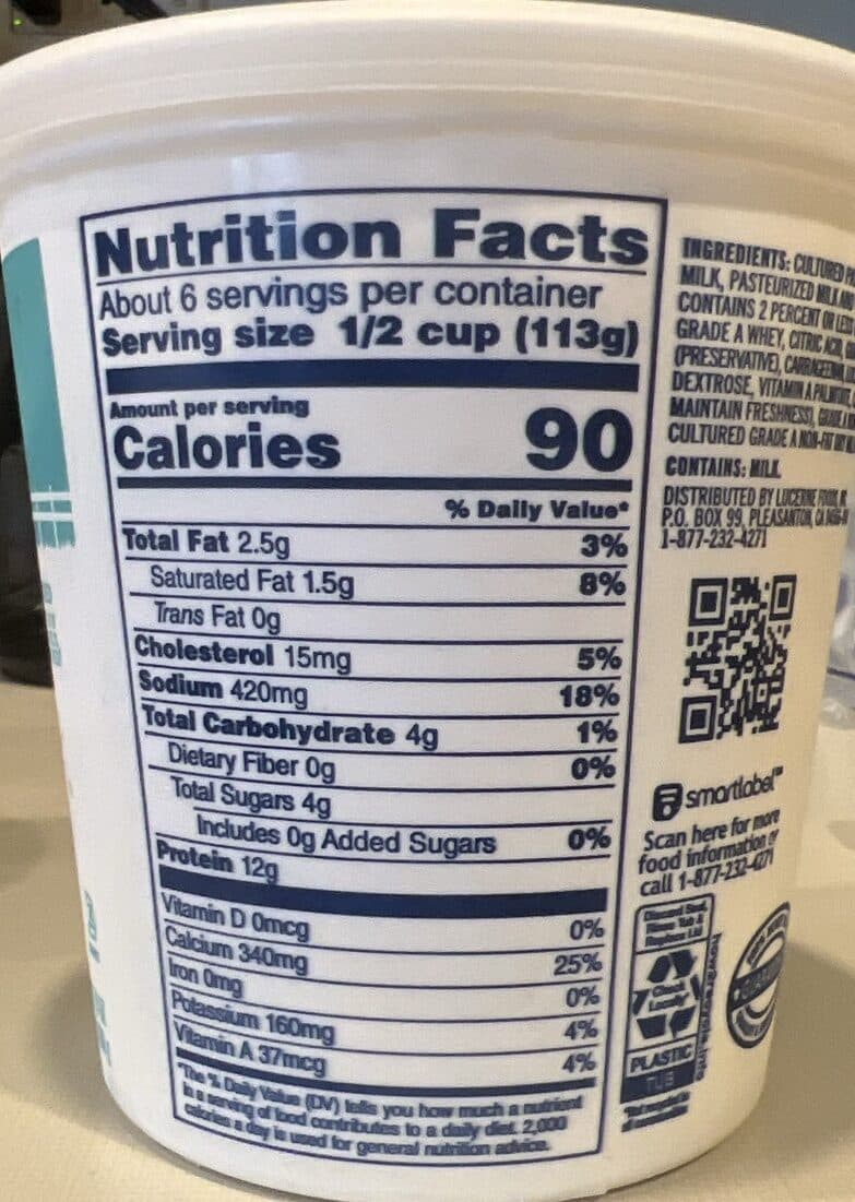 Lucerne Cottage Cheese packshot
