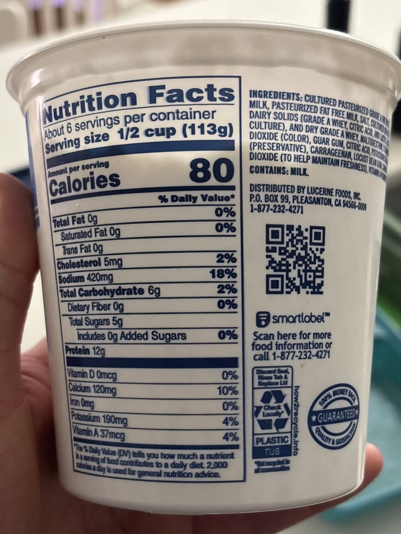 Lucerne Cottage Cheese packshot