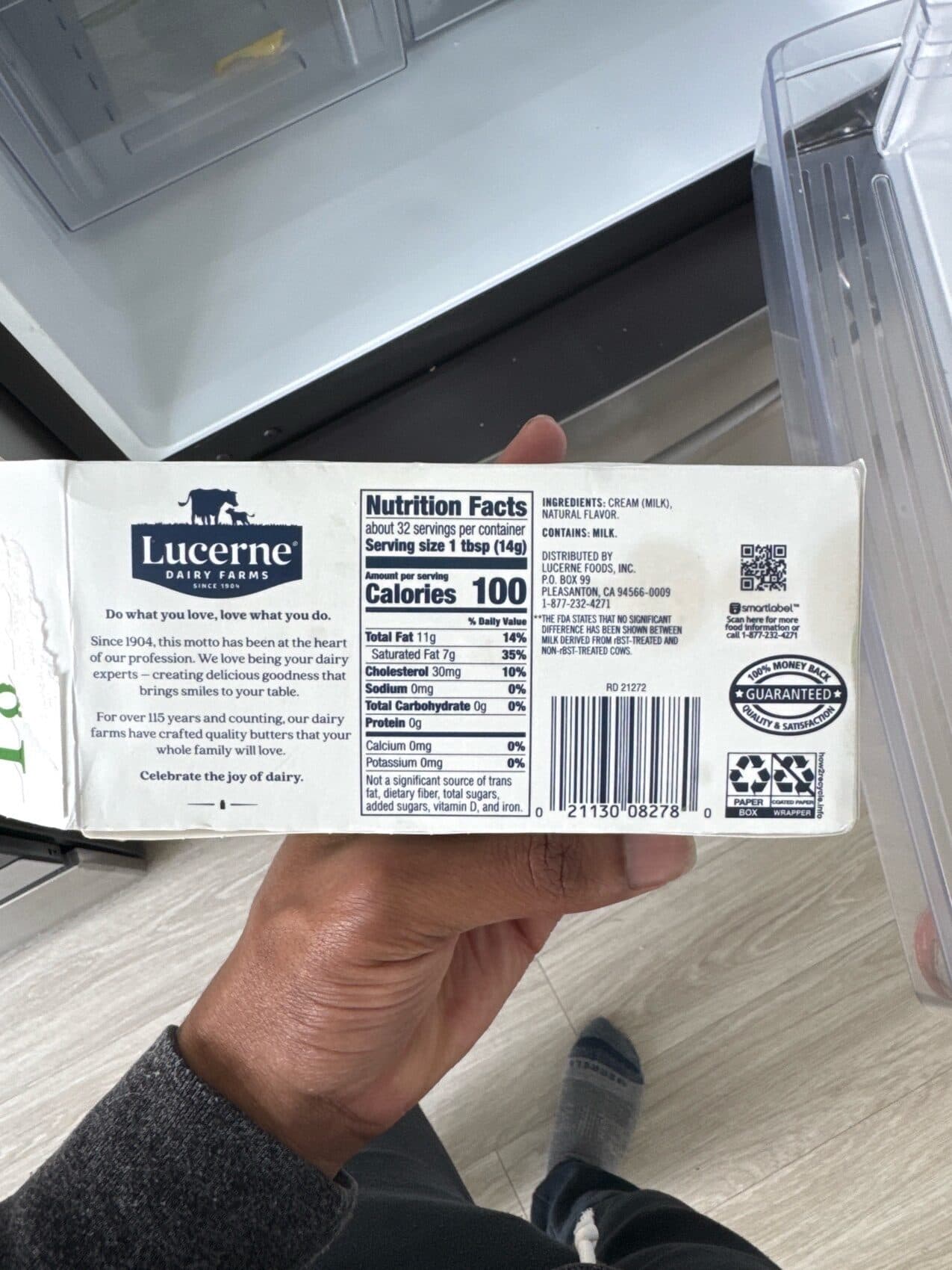 Lucerne Unsalted Sweet Cream Butter packshot