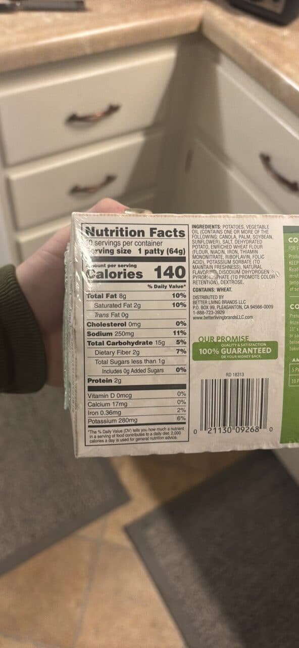 Signature Select Hash Brown Patties packshot