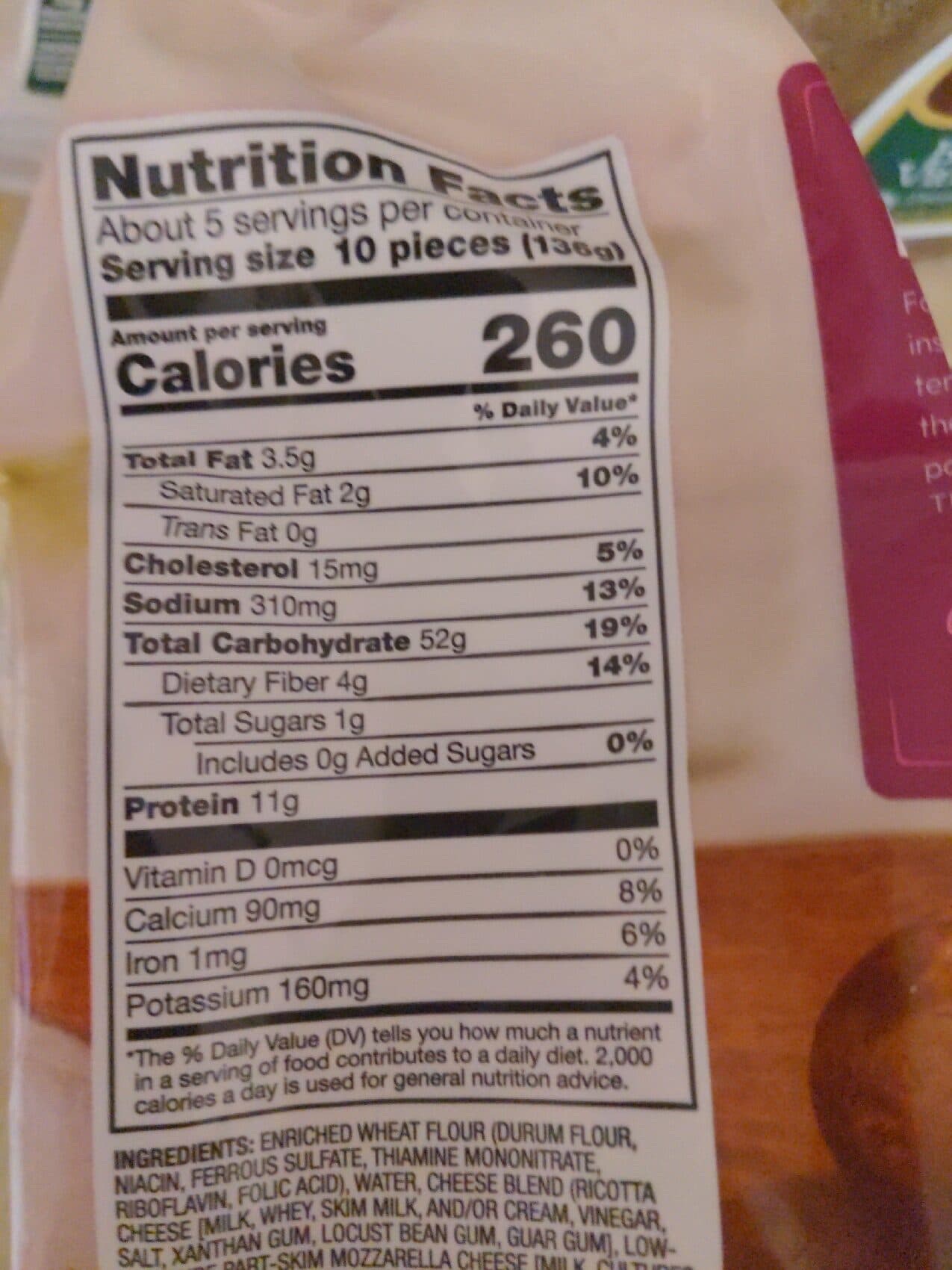 Signature Select Portobello Mushroom Ravioli packshot