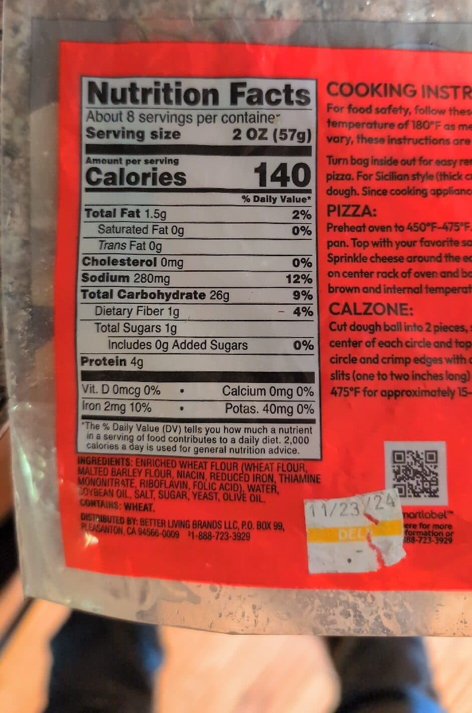 Signature Select Traditional Pizza Dough packshot