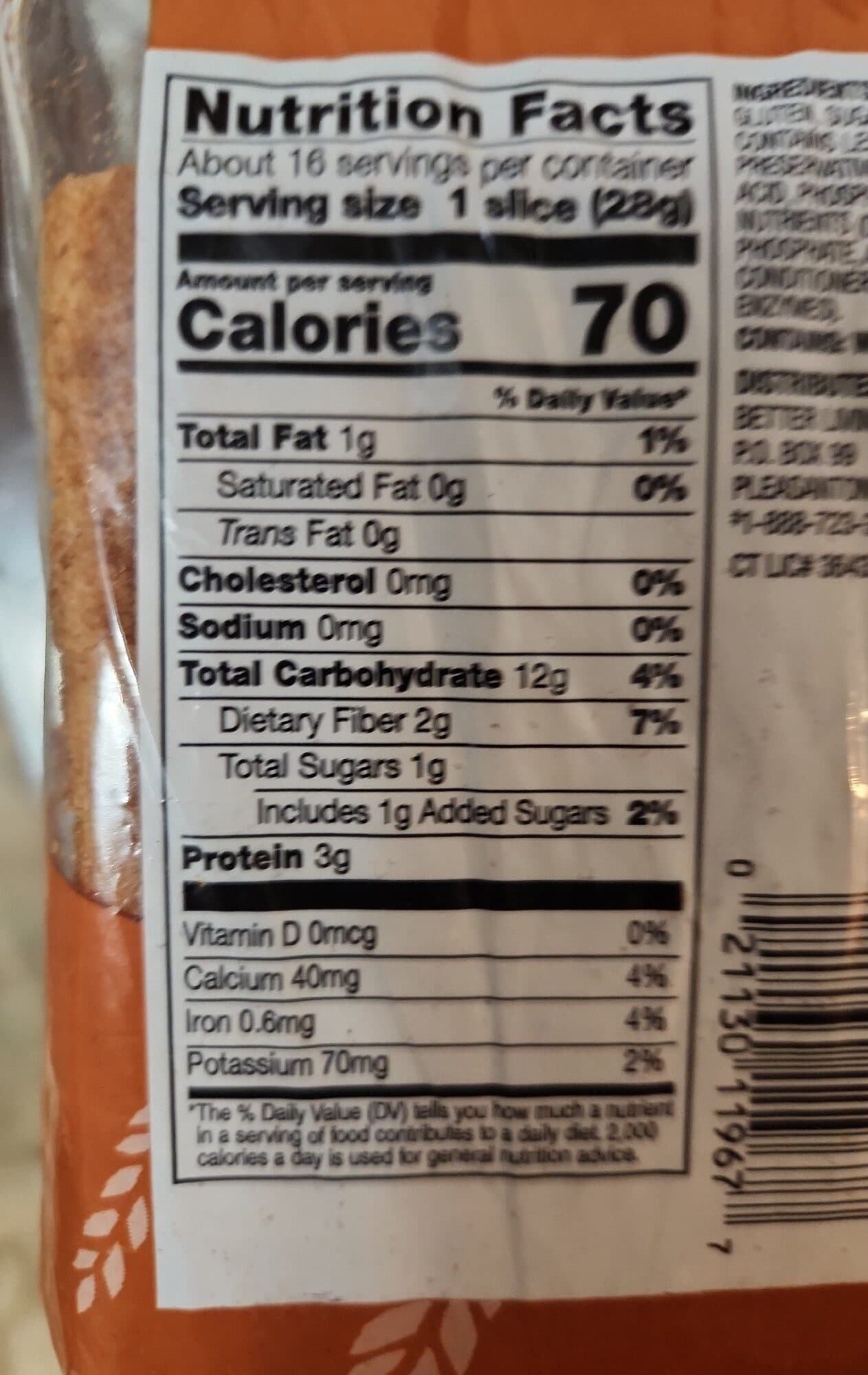 Signature Select 100% While What Bread No Salt Added packshot