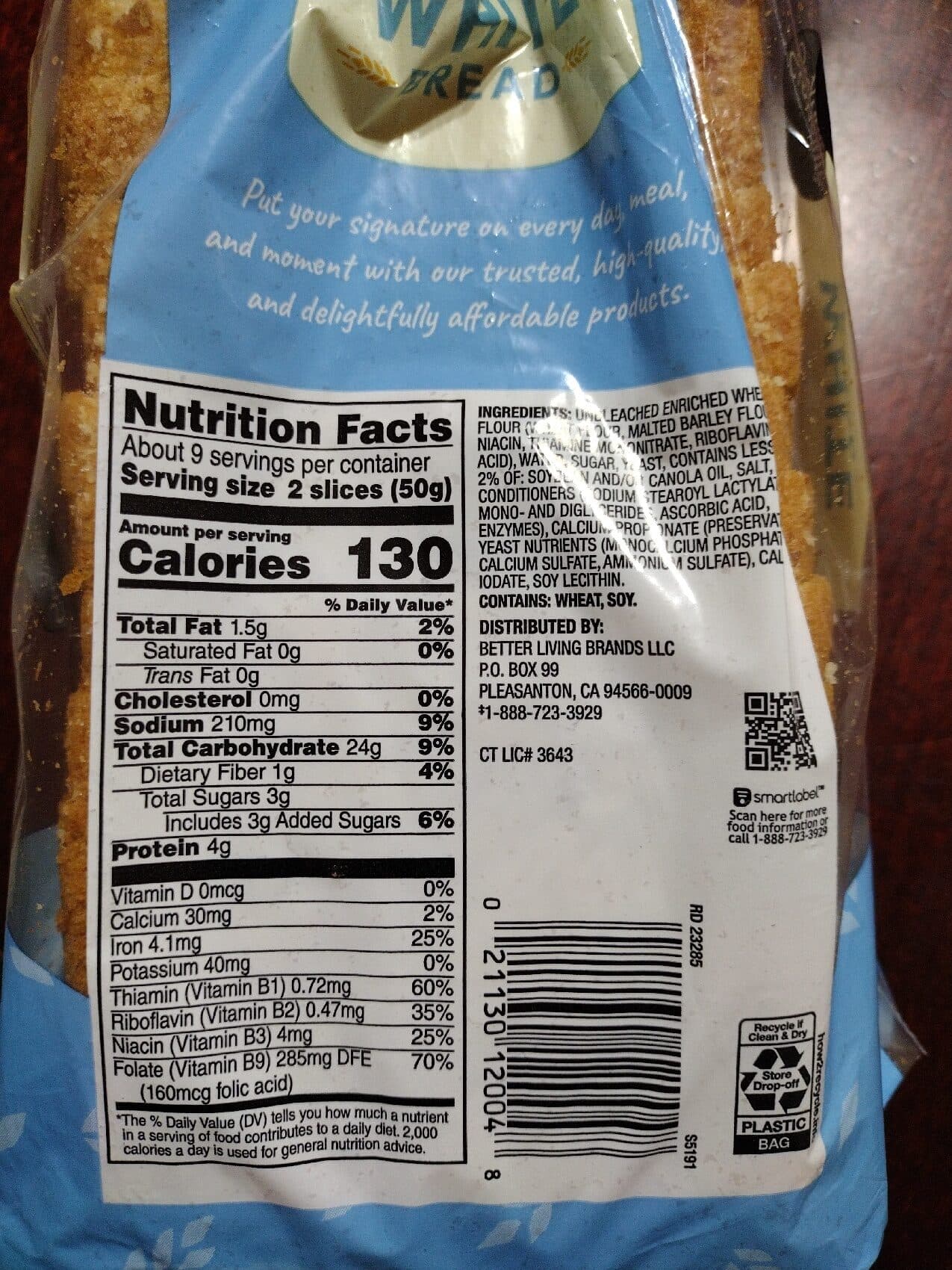 Signature Kitchens White Bread packshot