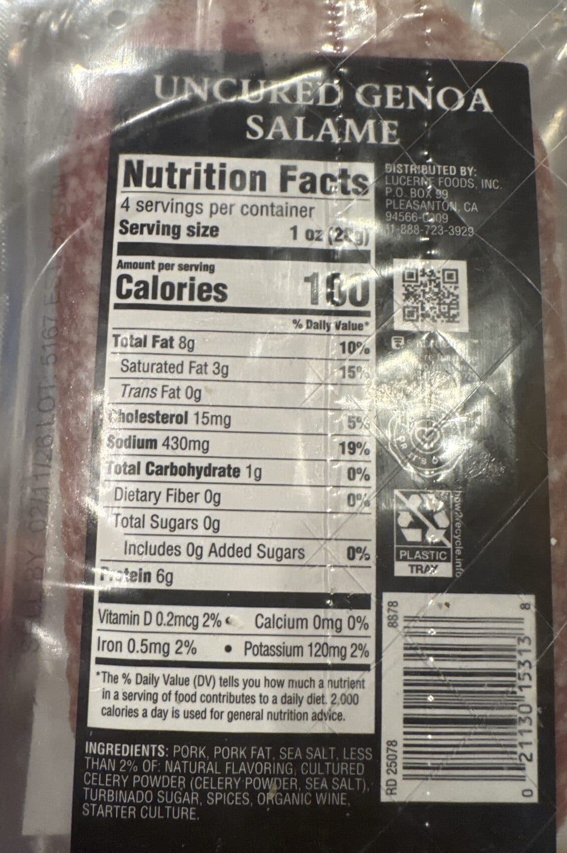 Primo Taglio Genoa salame packshot