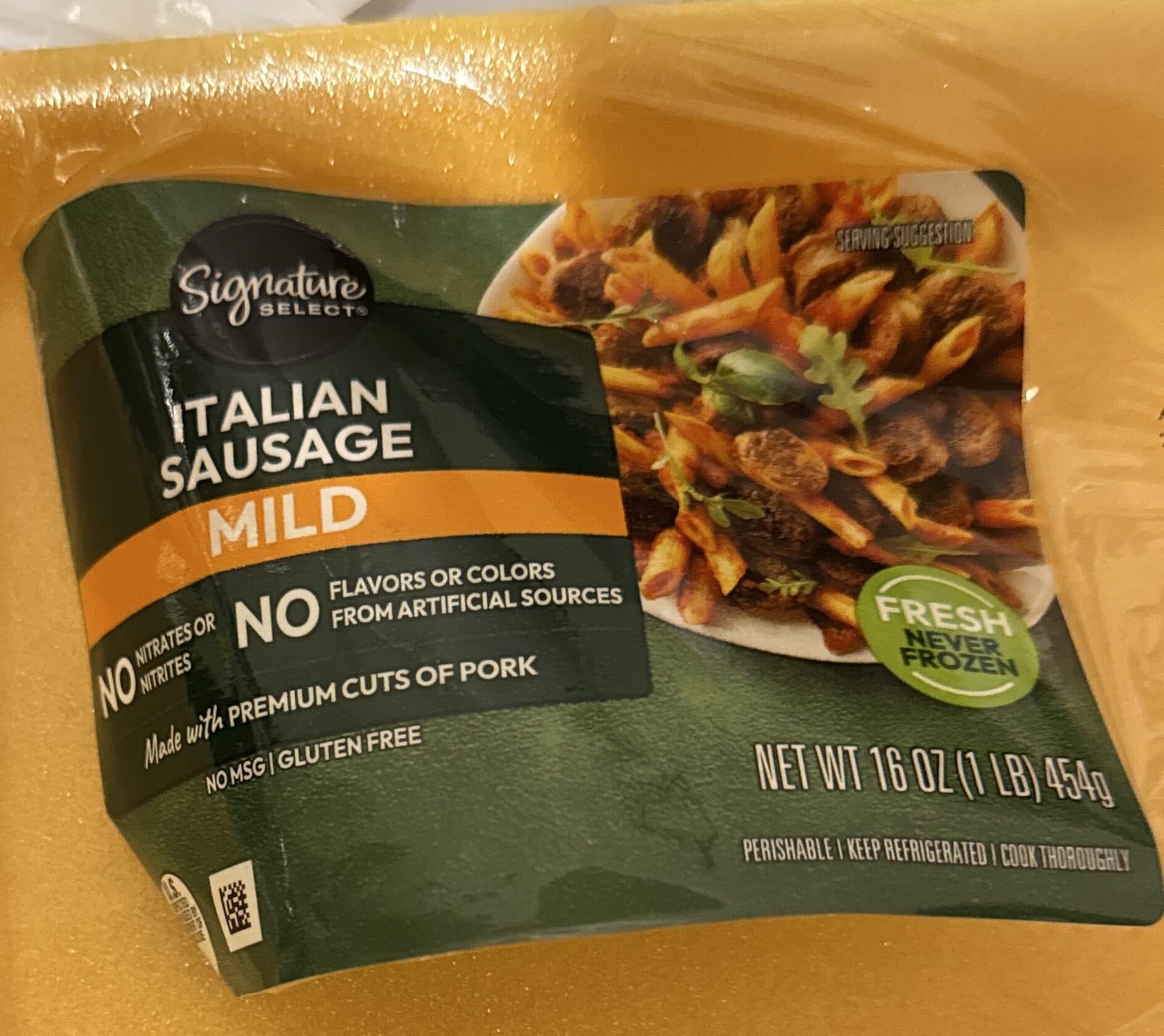 Signature select Italian Sausage packshot