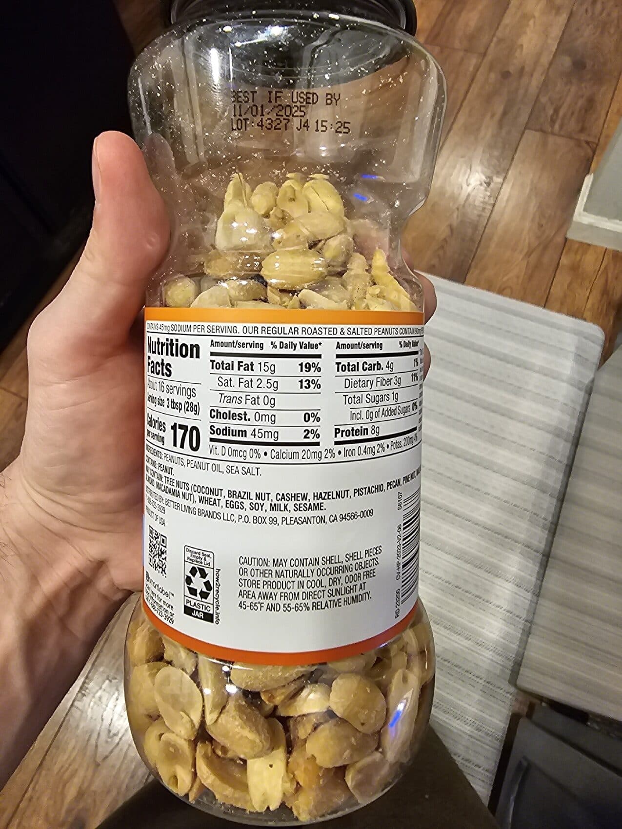 The Snack Artist Lightly Salted Party Peanuts packshot