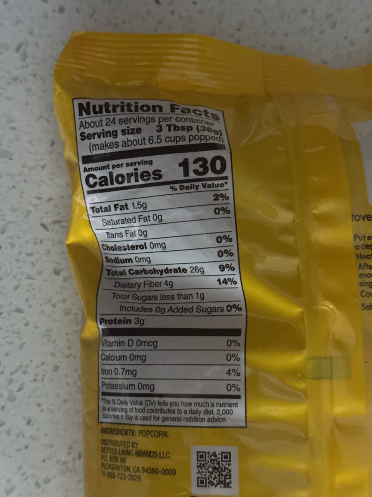 The Snack Artist White Corn Kernels packshot