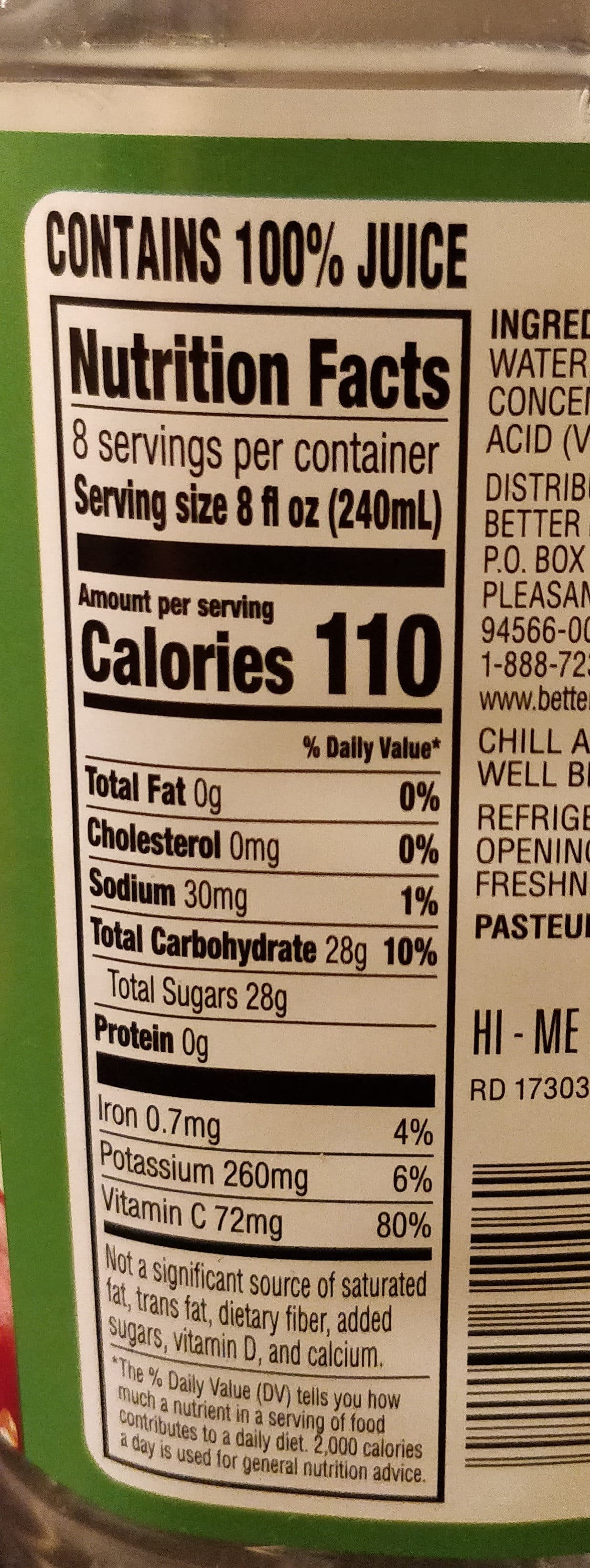 Signature Kitchens 100% Apple Juice packshot