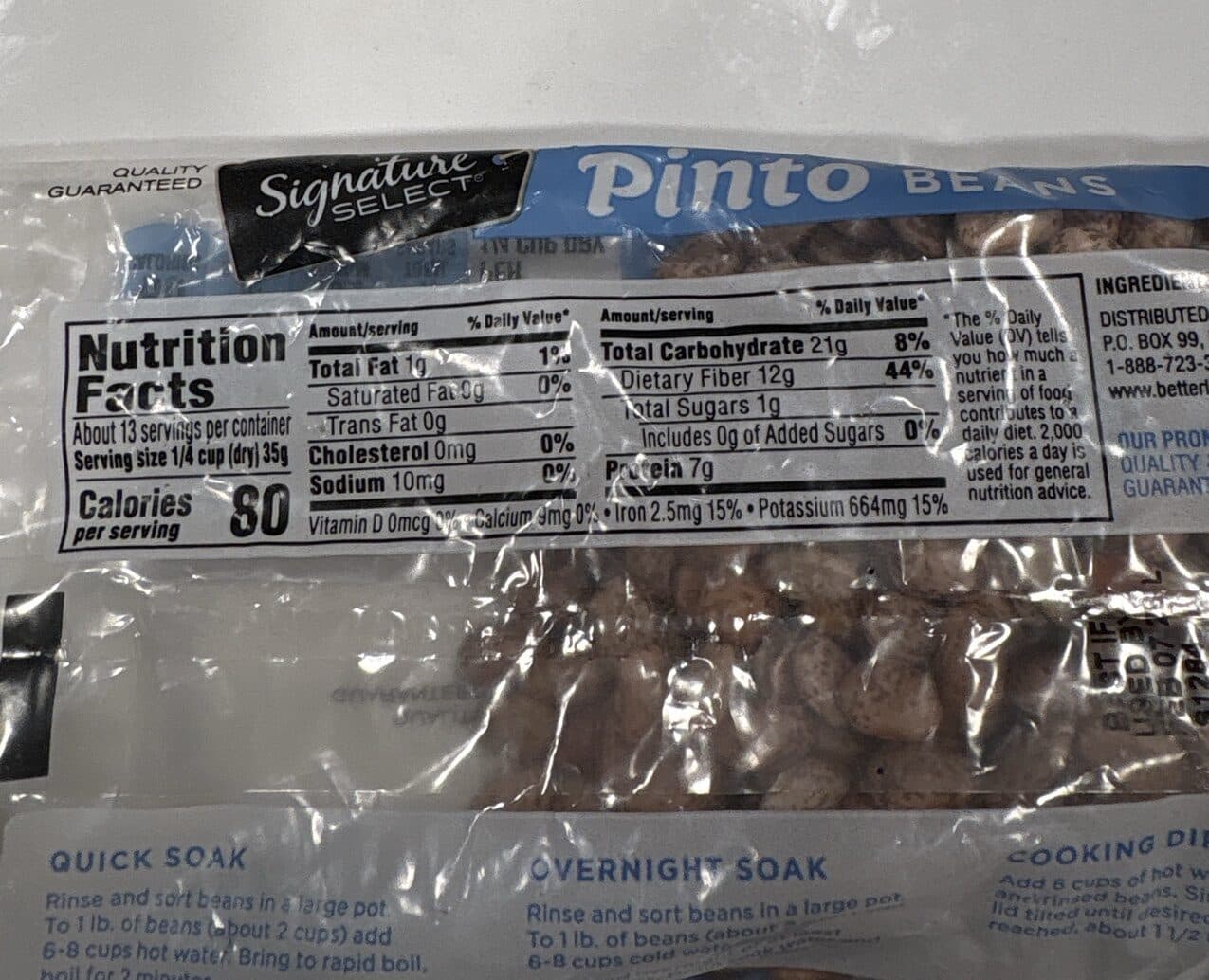 Safeway Kitchens Pinto Beans packshot