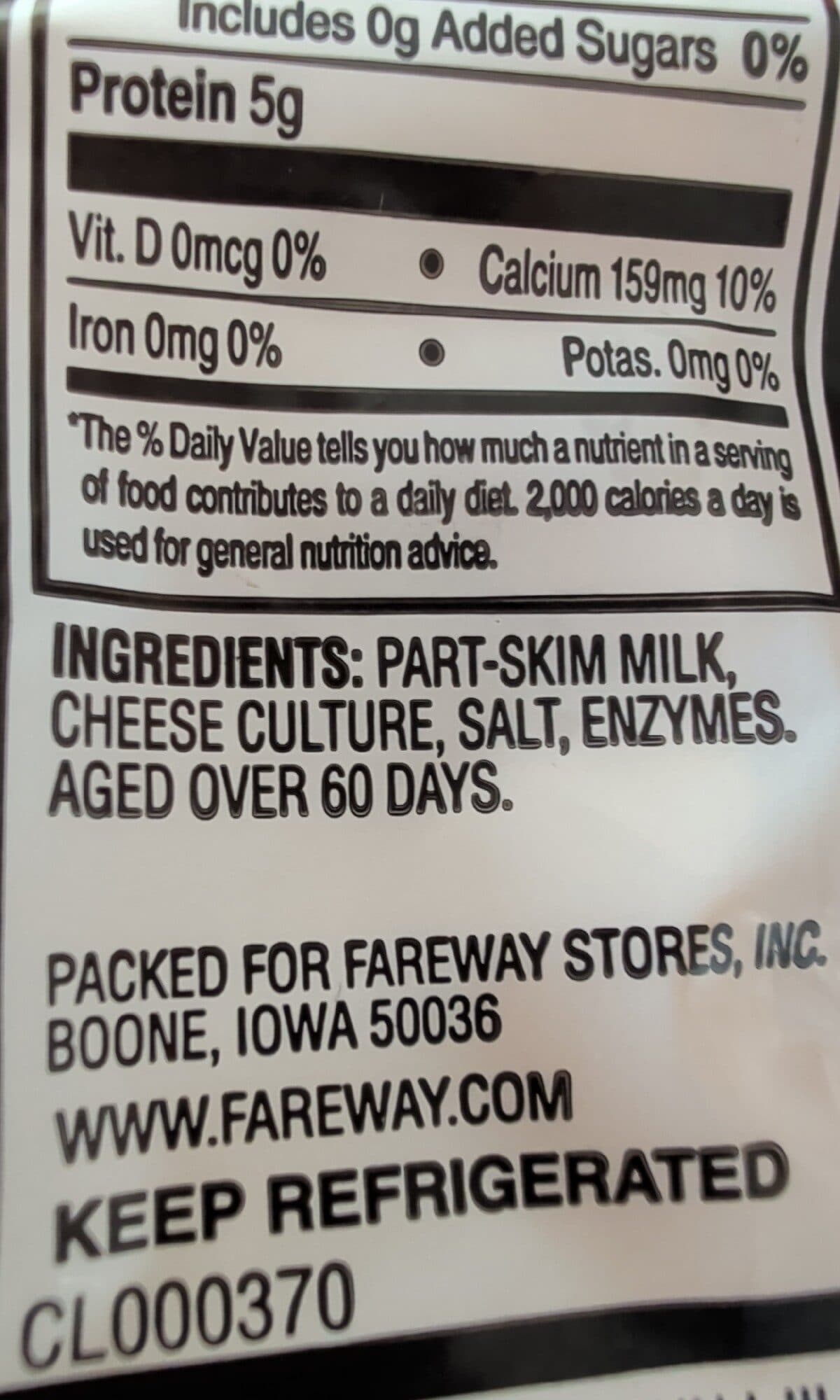 Fareway Swiss Cheese Slices packshot