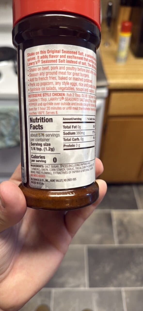 Lawry's Seasoned Salt packshot