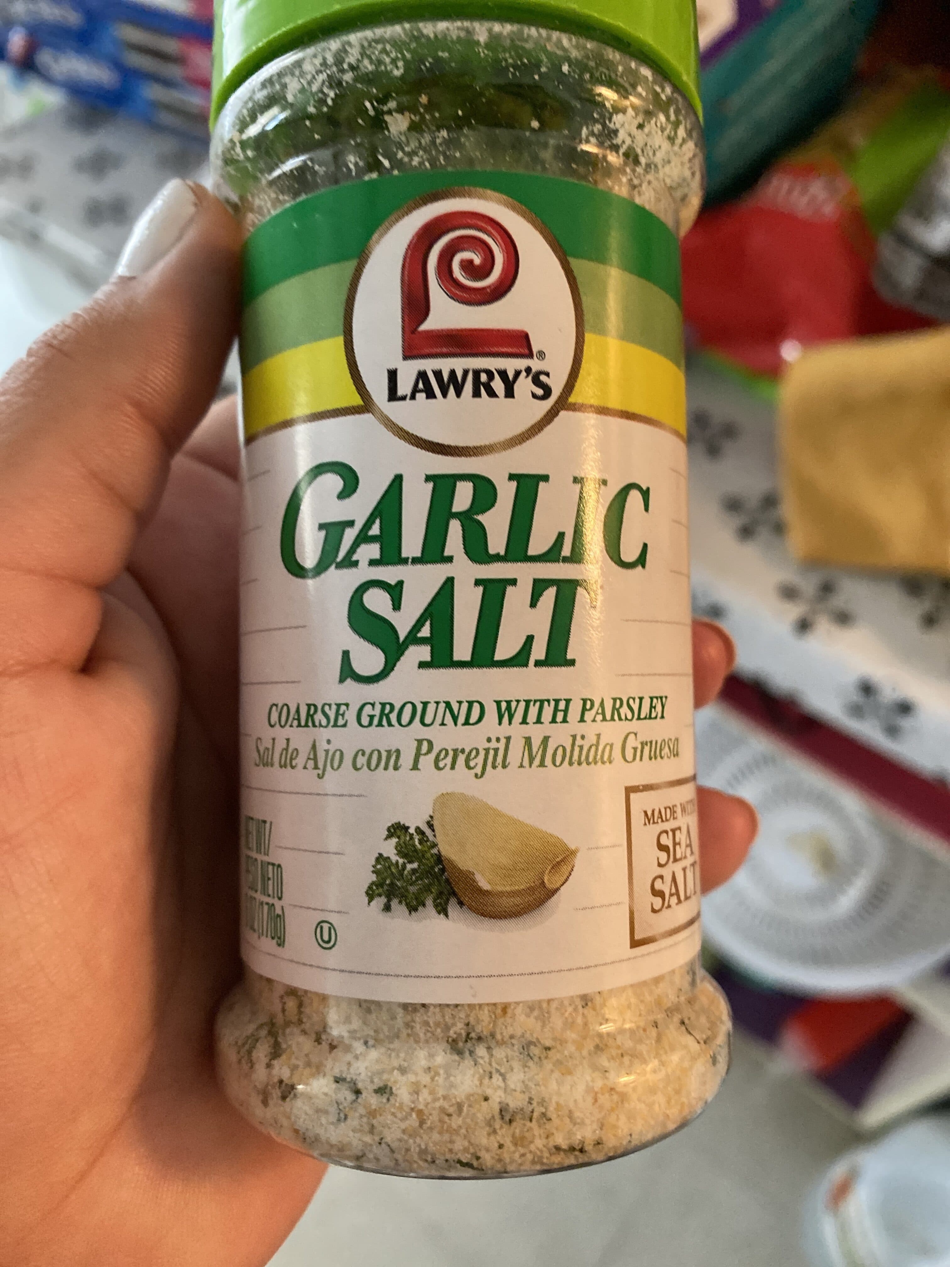 Lawry's Coarse Ground With Parsley Garlic Salt packshot