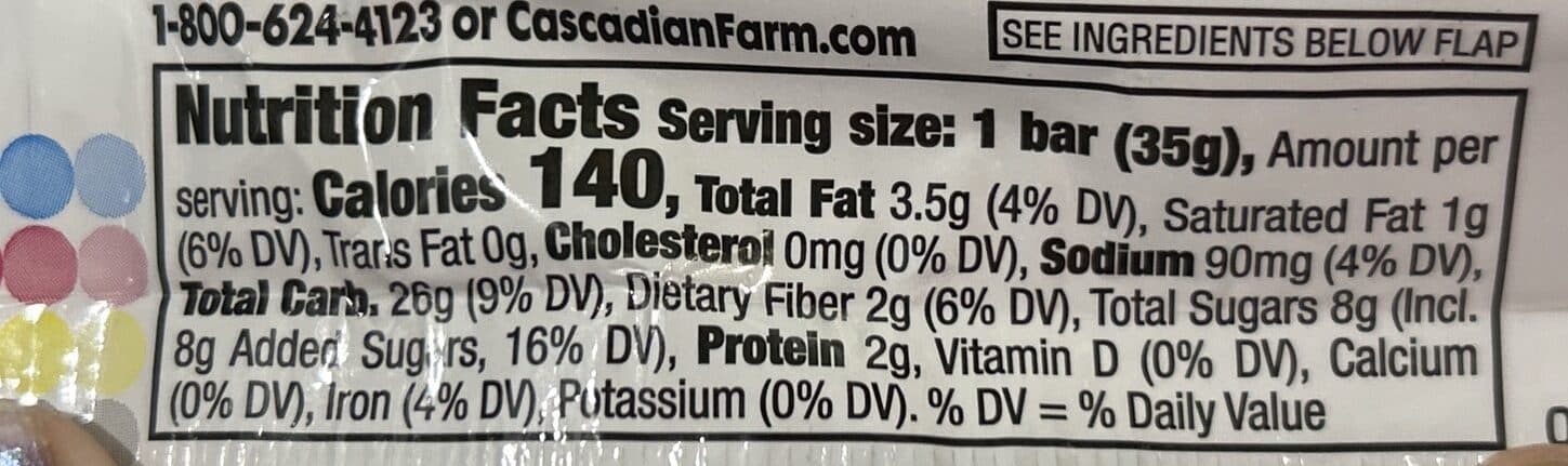 Small Planet Foods Inc. Chewy Granola Bar packshot