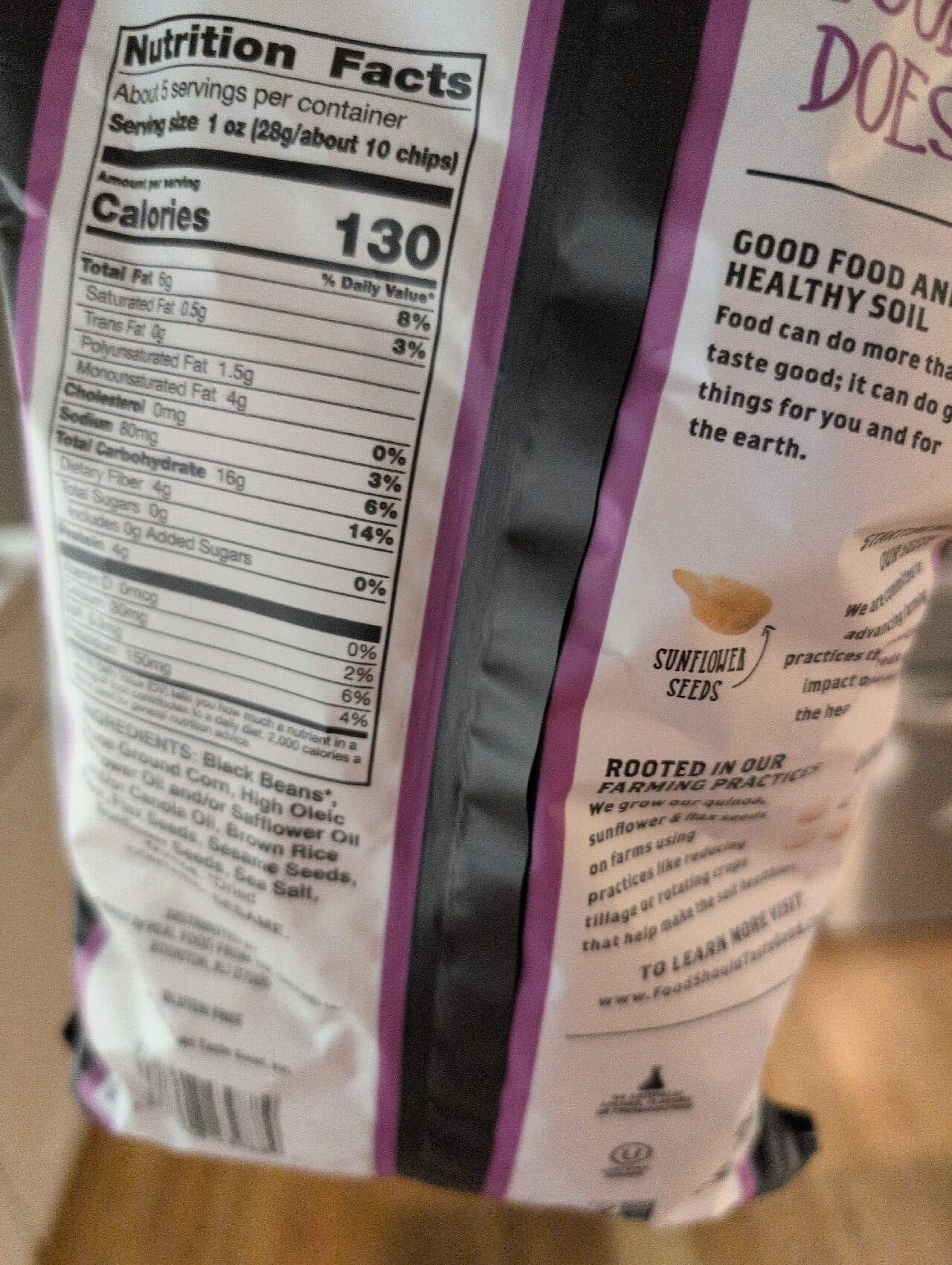Food Should Taste Good Multigrain Black Bean Chips packshot