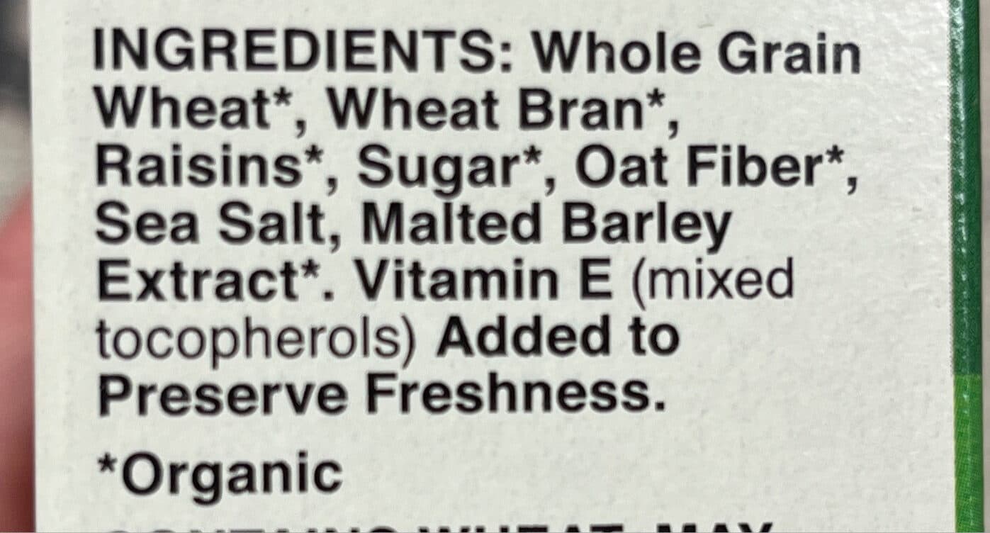 Cascadian Farm Organic Raisin Bran Cereal packshot