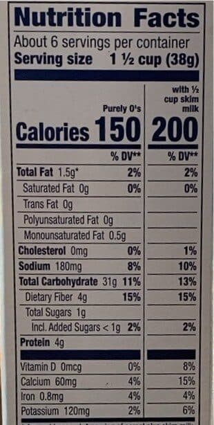 Cascadian Farms Purely O's Cereal packshot