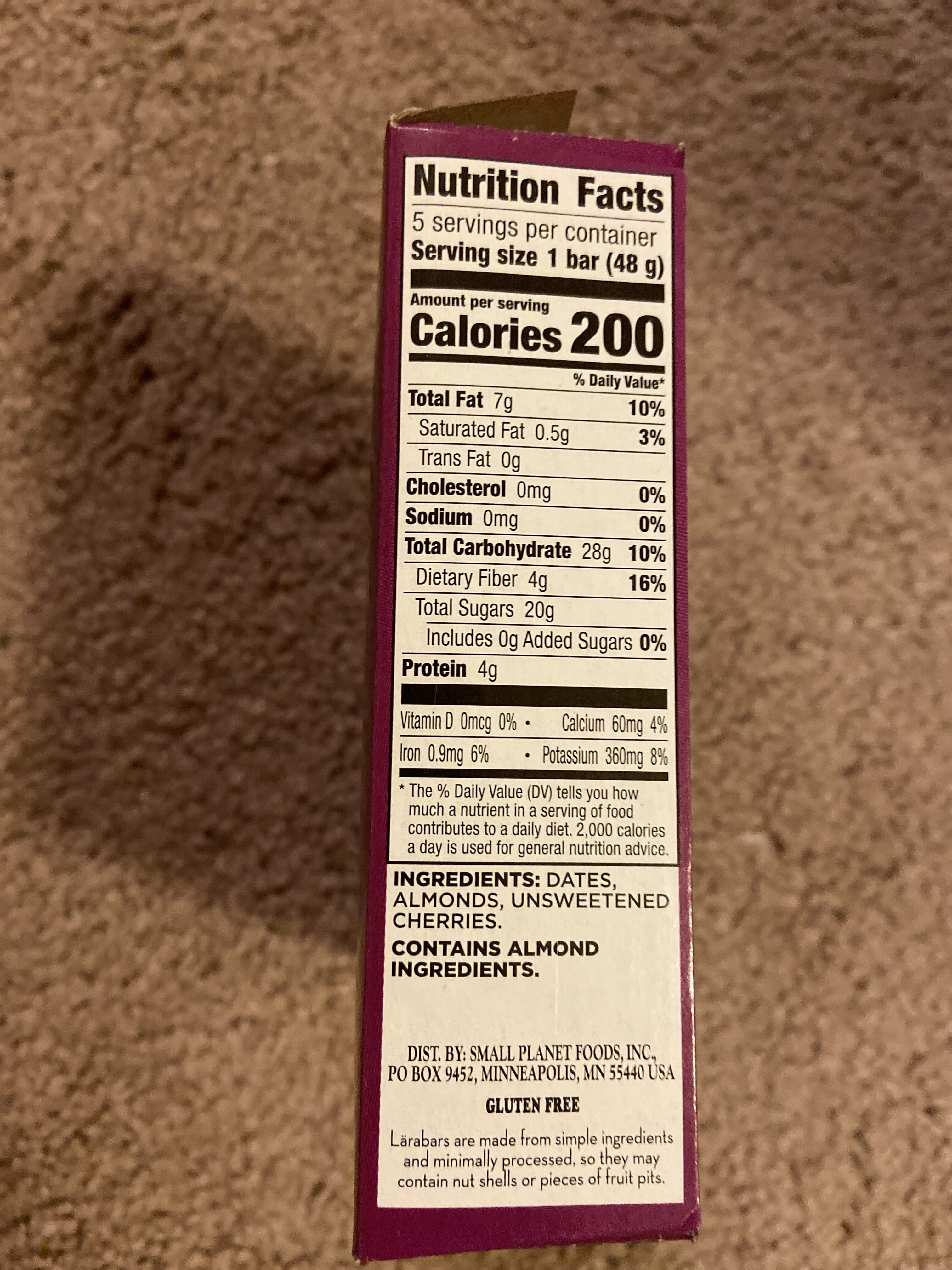 Larabar Cherry Pie Bars packshot