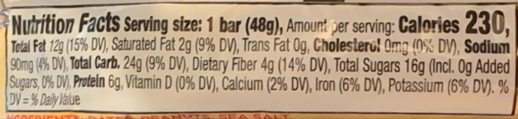 Larabar Peanut Butter Cookie Bar packshot
