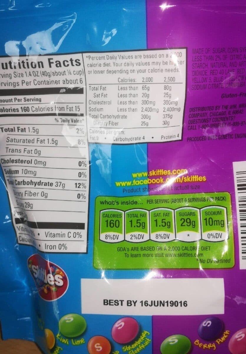Skittles Mashups peg bag packshot