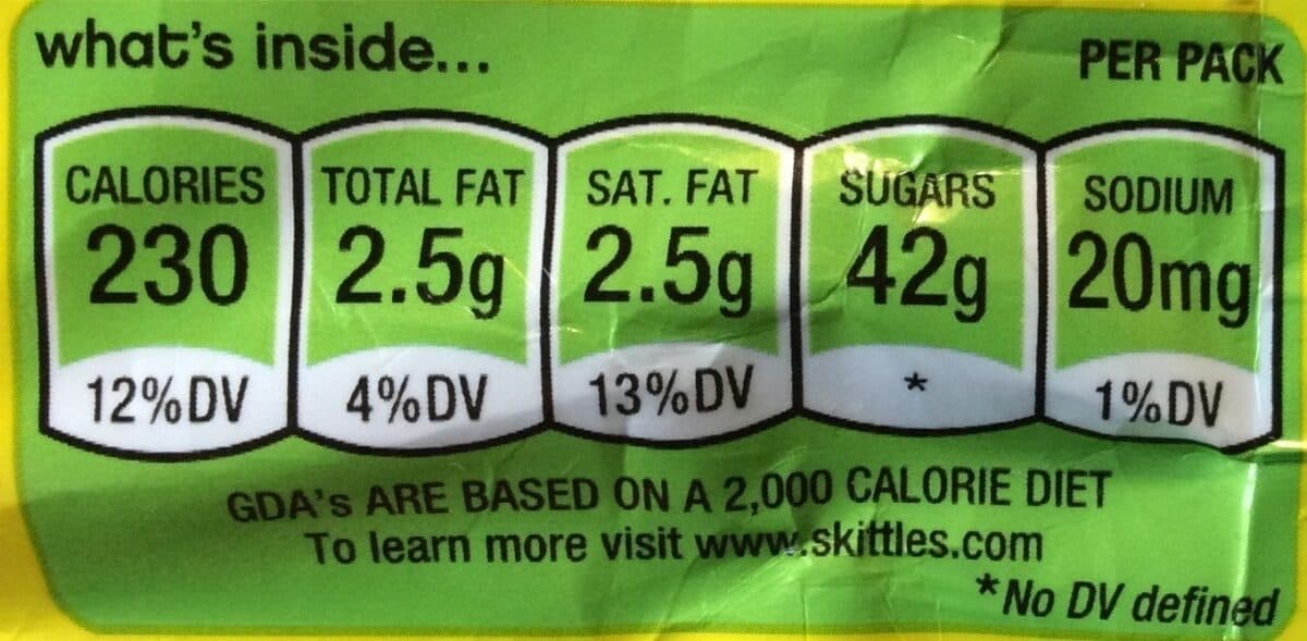 Skittles Bite Size Candies packshot