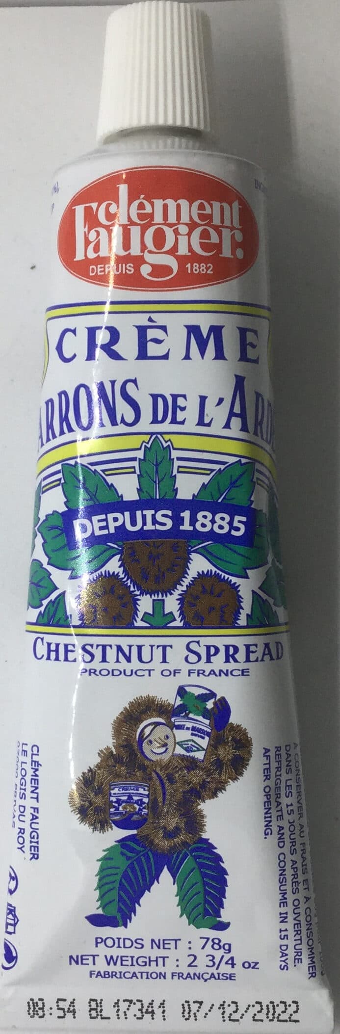Clement Faugier Crème de marrons de l'Ardèche packshot