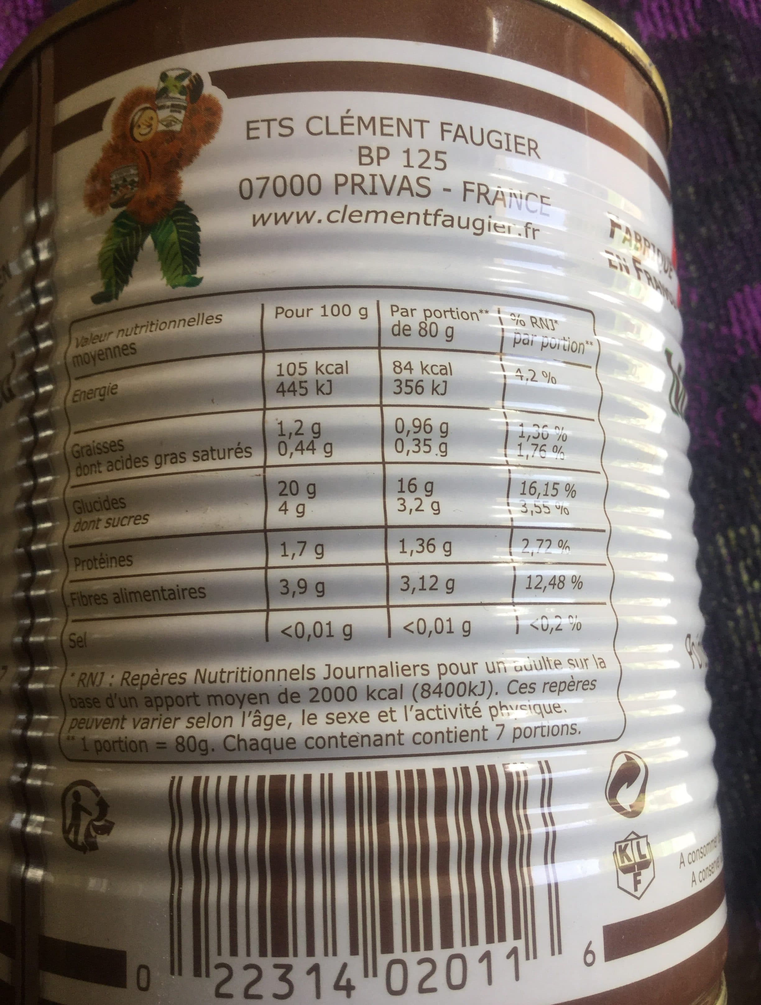 clément faugier Whole Chestnuts packshot