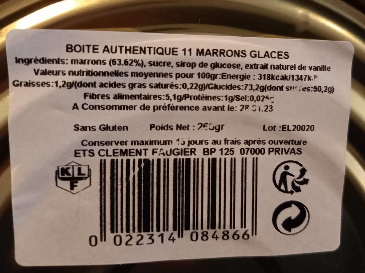 Clément Faugier Marrons glacés packshot