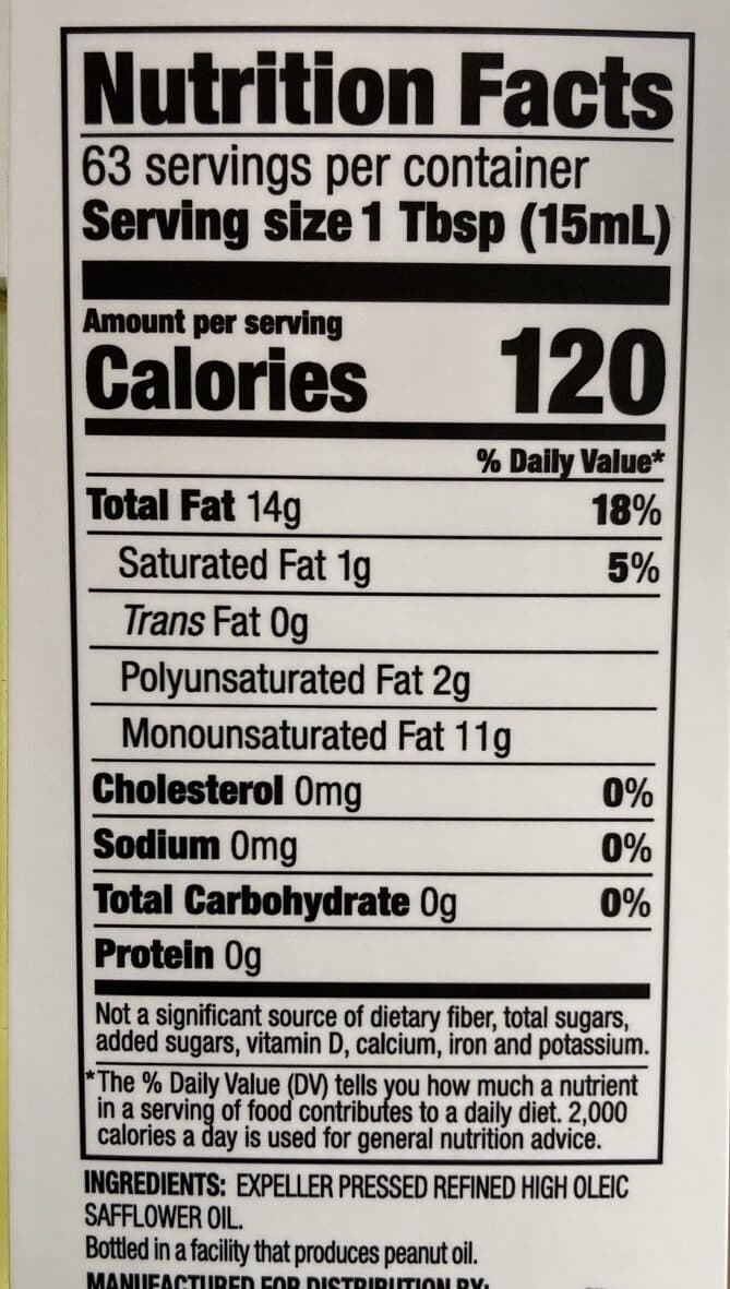 Spectrum Safflower Oil packshot