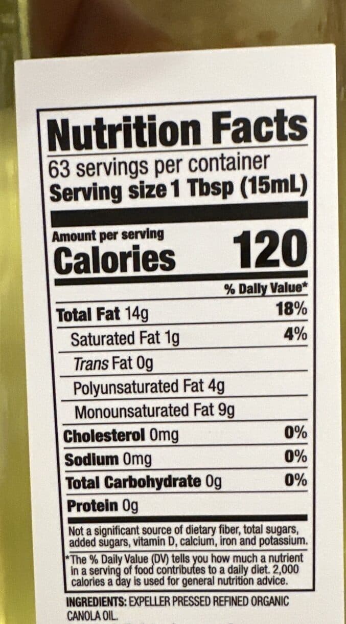 Restaurant Item Canola Oil packshot