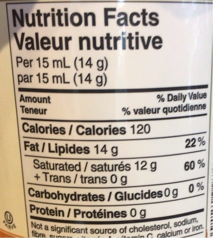 Spectrum Organic Coconut Oil Refined packshot