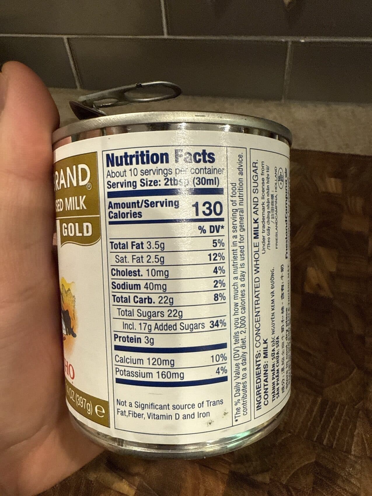 Longevity Brand Gold Sweetened Condensed Milk packshot
