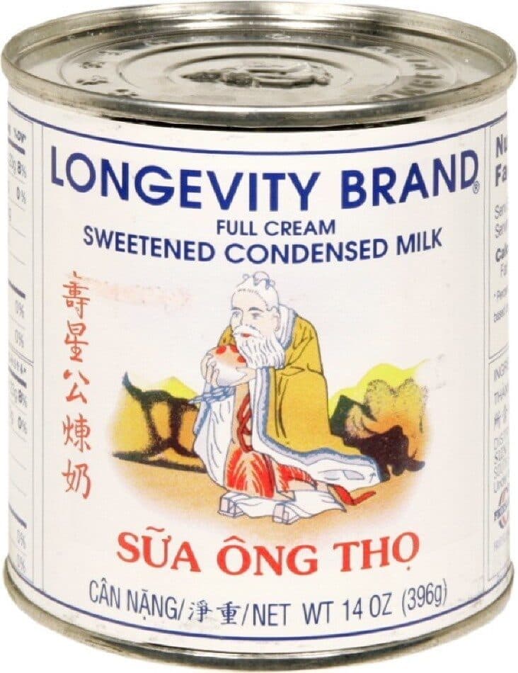 Longevity Brand Sweetened Condensed Milk packshot