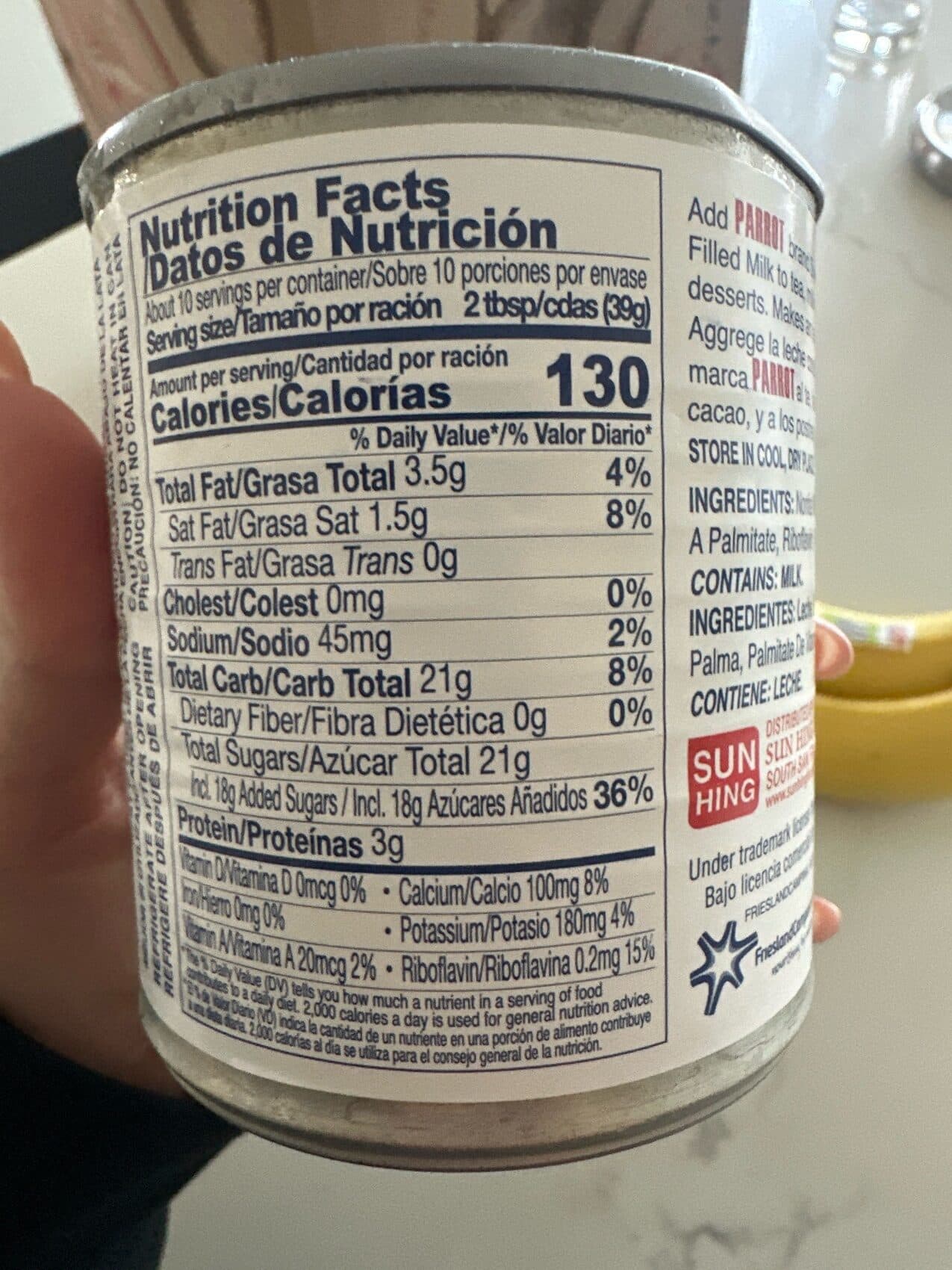 Parrot Sweetened Condensed Filled Milk packshot