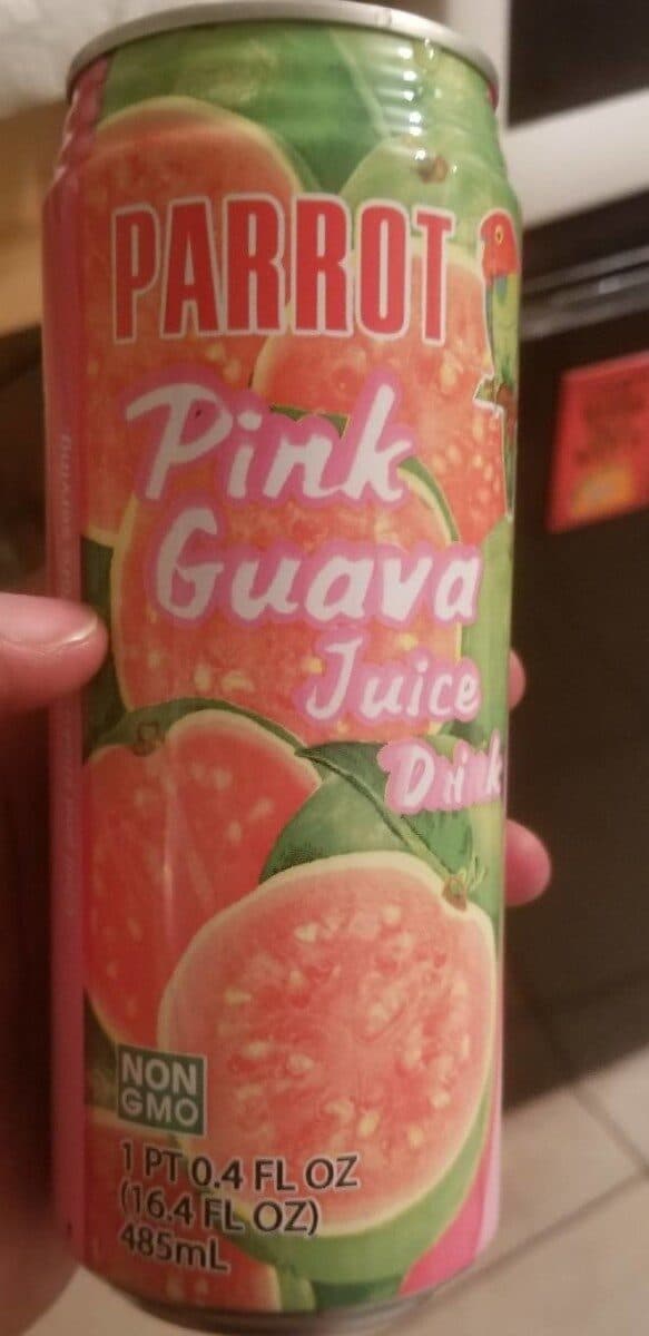 Sun Hing Foods Inc. Parrot brand, pink guava juice packshot