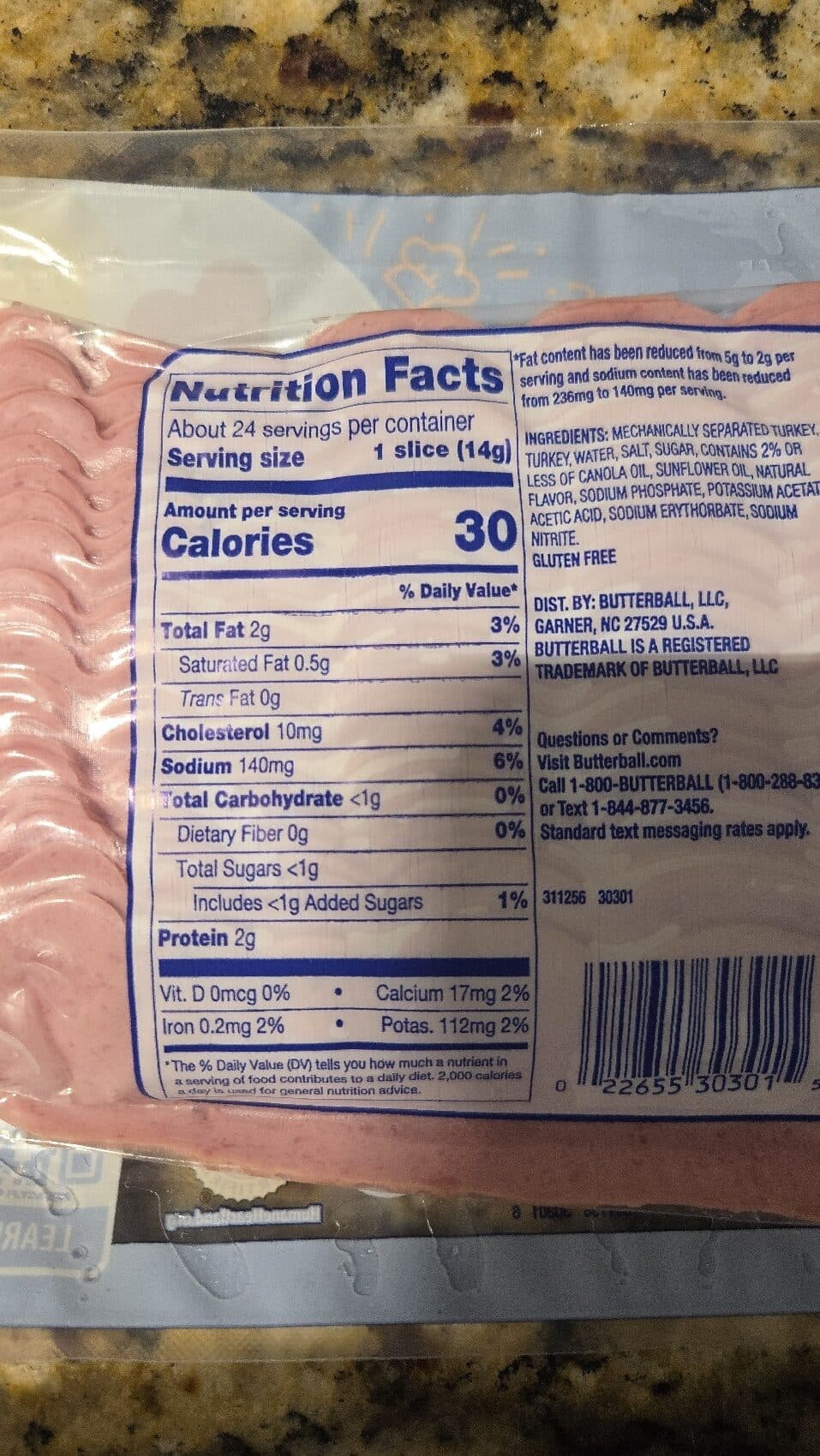 BUTTERBALL TURKEY BACON packshot