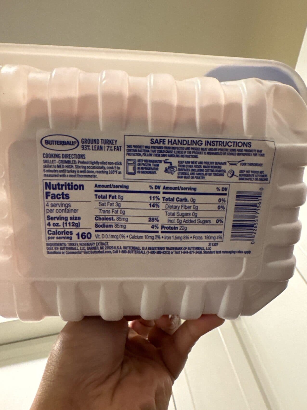 Butterball 93/7 Ground Turkey packshot