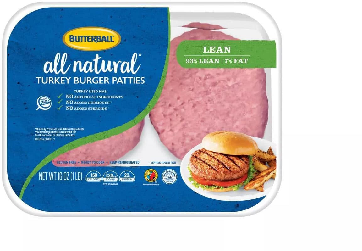 Butterball Turkey Burger Patties packshot
