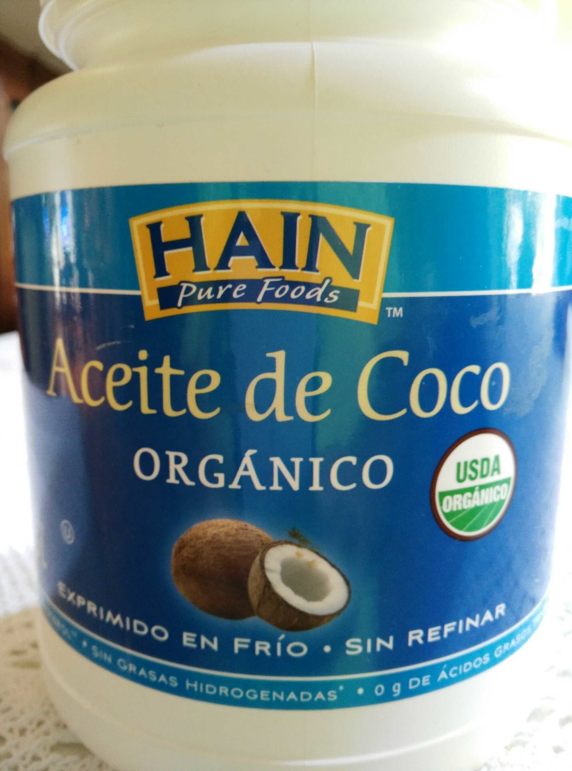 Hain Pure Foods Aceite de Coco Orgánico packshot