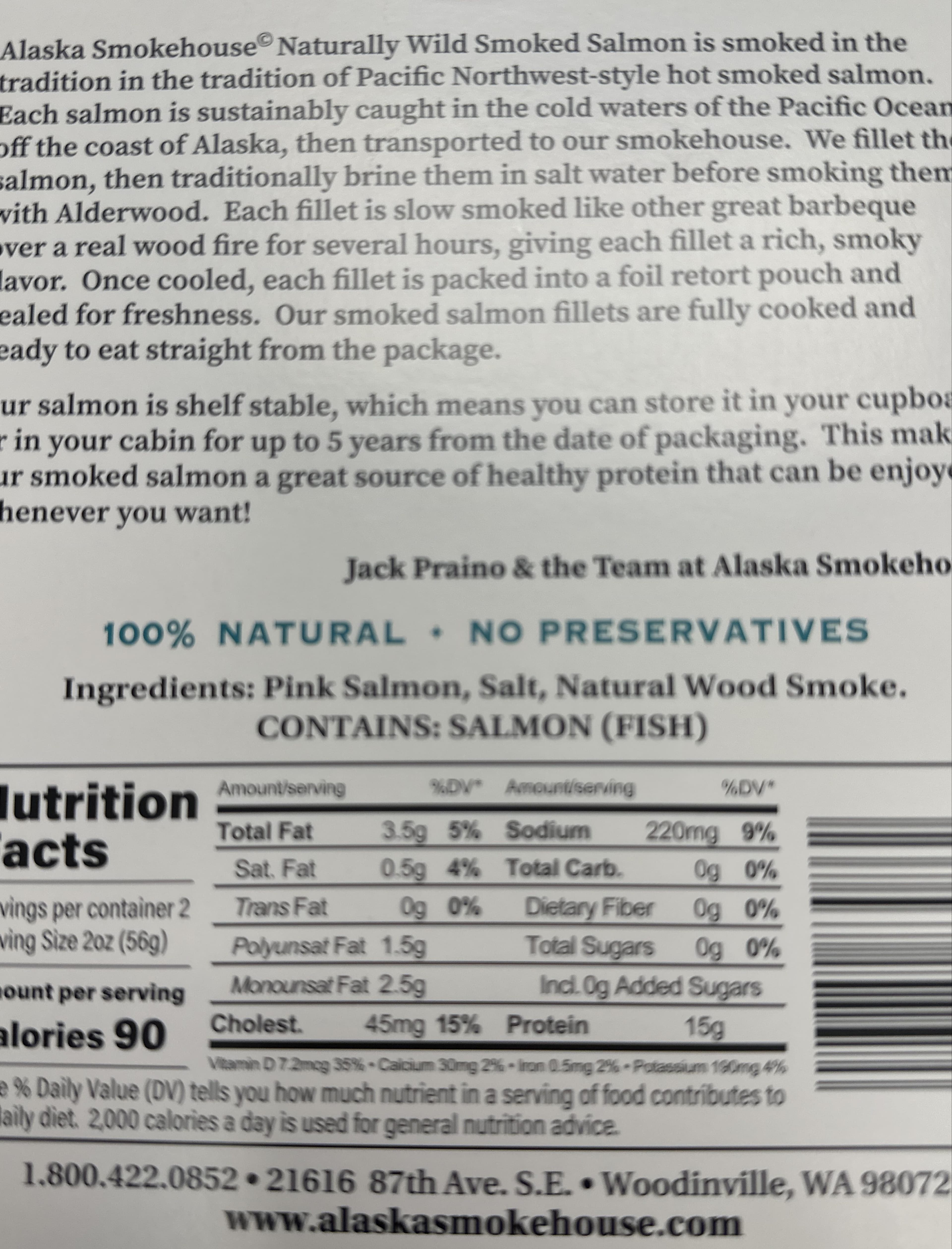 Alaska Smokehouse Smoked Salmon packshot