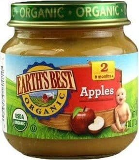 Earth's Best Organic Apples Stage 2 packshot