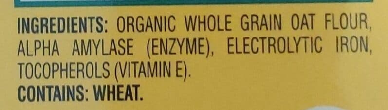 Earth's Best Whole Grain Oatmeal Cereal packshot