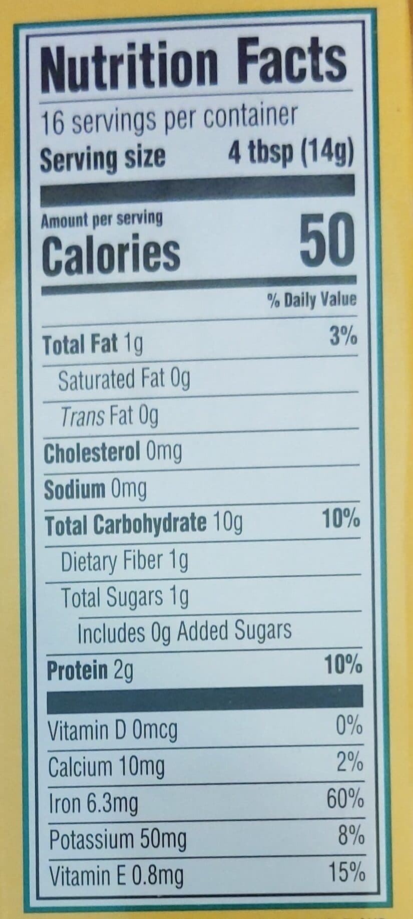 Earth's Best Whole Grain Oatmeal Cereal packshot